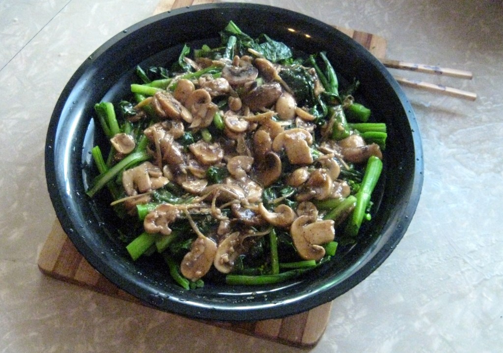 Lily Cooks Up Delicious Yu Choy and Oyster&nbsp;Sauce