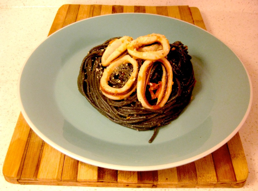 Generoso’s Dark and Tasty Pasta al Nero di Seppia con Calamari e&nbsp;Pomodoro